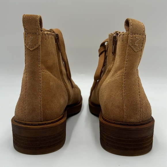 Zodiac tan Suede Ankle boots size 9 1/2 NWOT - Picture 5 of 15